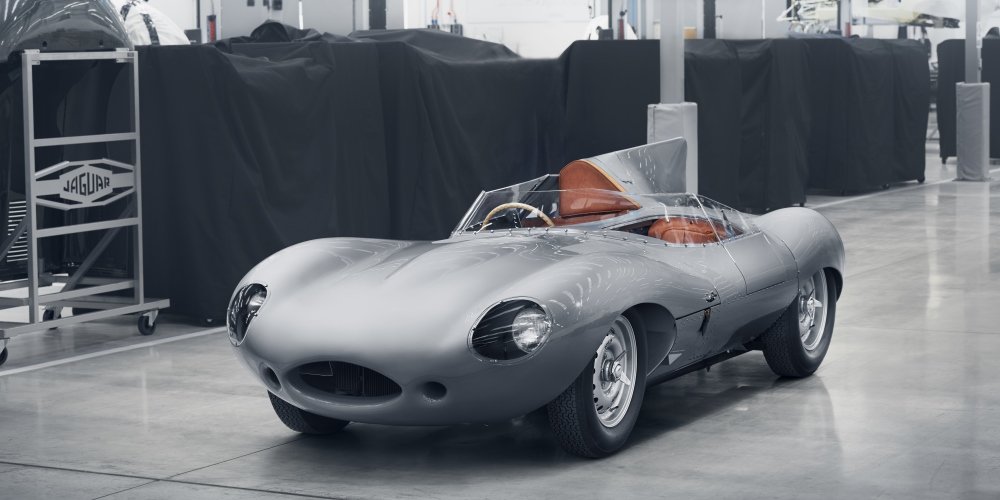 Jaguar D-Type from the front