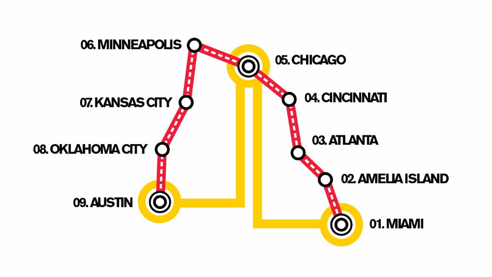 goldRush 2019 Route